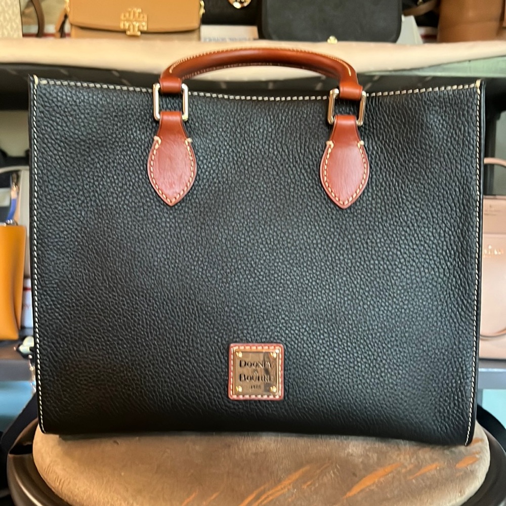 Dooney & Bourke Black and Brown Tote